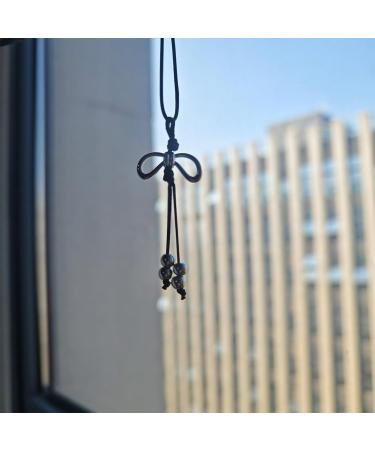 Oralgos Hohle Sieben Bowknot Pendant Necklace - Handmade Adjustable Choker for Women & Girls | Elegant Collarbone Chain - Buy Online on GoSupps.com