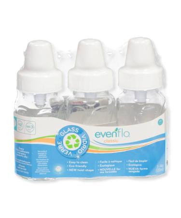 Evenflo 3 Pack Classic Glass Bottle 4-Ounce - Buy Online on GoSupps.com