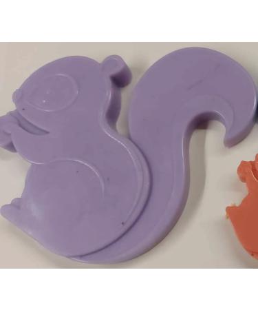 Squirell soap 7cm soaps fragrance free suitable for sensitive skin. colours will vary