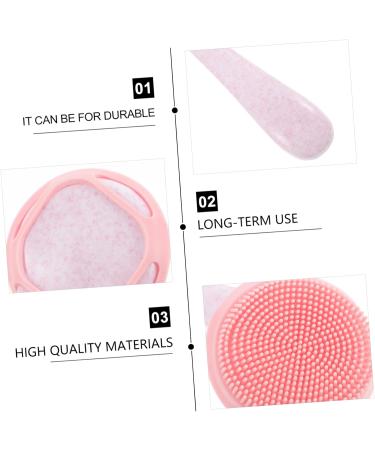  HONMEET 3 Pieces Cleansing Brush Facial Cleansing Brushes For Cleansing And Exfoliating Facial Care Lip Scrub Cleansing Brush Clean Cleansing Brush Silica Gel - Buy Online on GoSupps.com