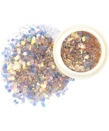 Craft Glitter Set - 8 Colographic Glitter for Resin Slime Body Face Nail Art & Tinkering - Rainbow Glitter Film - Buy Online on GoSupps.com