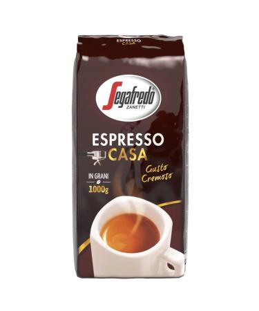 Segafredo Zanetti Espresso Casa - whole bean 1 kg pack) - Suitable for all Italian coffee specialties - medium roasting full of taste with chocolate notes - Buy Online on GoSupps.com