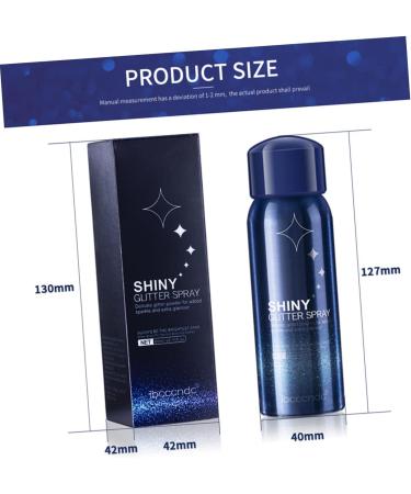 FOMIYES 2pcs Spray Hair Glitter & Body Highlighter - Shimmering Makeup for All Skin Types | International Shipping - Buy Online on GoSupps.com