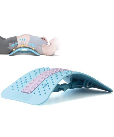 Dasking back extensor back massage device for women and men back trainer Back Stretcher to the lumbar support pain relief of the muscles posture correction (blue)