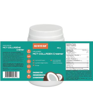 SUNYEAH MCT Collagen Coffee Creamer Powder Keto Collagen Creamer 68 Servings Sugar-Free Pure Coconut C8 C10 MCT Oil Powder mixed with Marine Collagen Peptides (Unflavored 680g) Unflavored 680 g (Pack of 1) - Buy Online on GoSupps.com