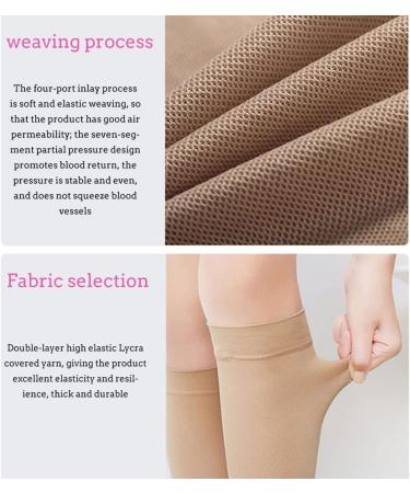 Regular Graduated Compression Sleeves for Men & Women - Firm Support Footless Socks for Varicose Veins Shin Splints Edema Recovery & Diabetic Flights | Hautton - Buy Online on GoSupps.com