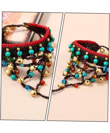 VALICLUD 1pc Glass Wax Rope Bracelet Straw Purse Braided Bracelet Summer Bracelets for Women Pearl Bracelets Friendship Braids Womens Bracelets Delicate Copper Bells Girl One-piece Jewelry - Buy Online on GoSupps.com