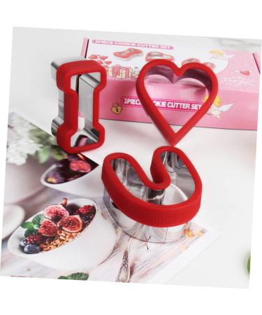 Zerodeko 9 Pcs Valentine's Day Stencils Reusable Cake Mold Kitchen Chocolate Molds Valentines Day Cookie Cutters Letter Stamps for Clay Cookie Mold Sandwich Die Cutting Stainless Steel Red - Buy Online on GoSupps.com