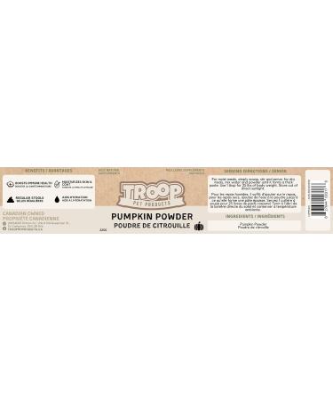 Troop Pet Products Pumpkin Powder 225 gram (Pack of 1) - Packaging May Vary Treats - Buy Online on GoSupps.com