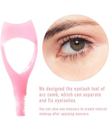 dijiusidy Women 3 in 1 Mascara Shield Portable Natural Eyelashes Curler Applicator Guide Guard Eye Lash Makeup Accessory Beauty Supplies - Buy Online on GoSupps.com