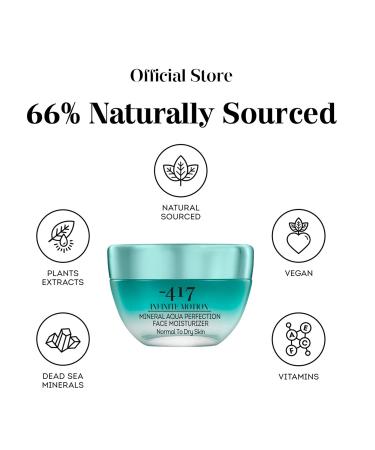 417 Dead Sea Cosmetics Mineral Aqua Face Moisturizer - Hydrating Cream with Jojoba Oil & Shea Butter - 1.7 oz for Nourished Skin - Buy Online on GoSupps.com
