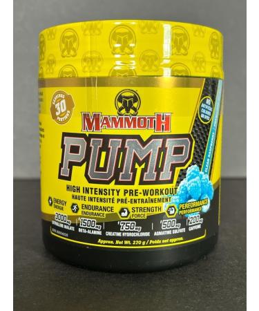 MAMMOTH PUMP Pre Workout Powder Superior Muscle Pumps Increase Strength & Endurance Explosive Power & Energy Supplement Heightened Focus Quick Recovery Reduced Soreness (30 Serves Clear Raspberry) Clear Raspberry 270 g (Pack of 1) - Buy Online on GoSupps.com