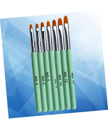 minkissy 1 Set Nail Art Gel Nail Applicator Nail Art Liner Nail Art Tools Nail Dotting Pen Nail Embellishments Manicure Nail Gel Nail Decoration Wooden Painted Accessories 13.8x1cm Green - Buy Online on GoSupps.com