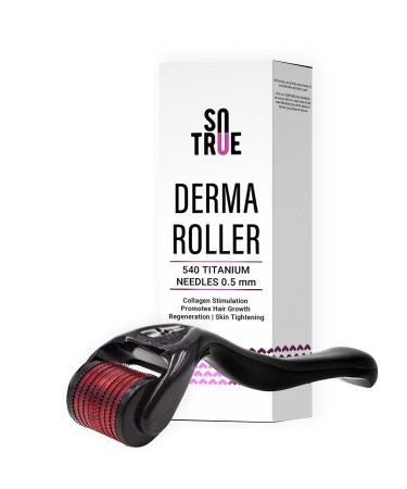 Sotrue Dermaroller for Hair growth 0.5mm with 540 titanium needles |Repaired damaged hair activates hair follicle |For hair loss & hair compression |Simple application