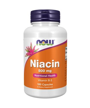 Now Foods Niacin 500 mg 100 Capsules
