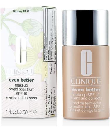 Clinique Even Better Makeup SPF 15 - 06 Honey 30ml, Beige Dark Skin - Foundation for Women - Buy Online on GoSupps.com