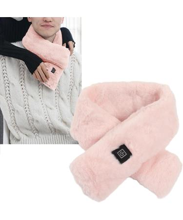 Asixxsix Heated Scarf - Soft Plush Neck Heating Pillow | 3 Heating Levels | Washable Heated Neck Warmer for Women Men & Girls | Winter Essential in Pink - Buy Online on GoSupps.com