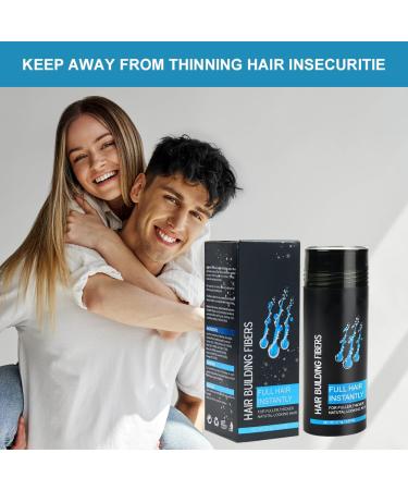 Instant Hair Volume Powder for Men & Women - Invisible Hair Sealing & Concealing Solution - Black - Anti-Hair Loss - Buy Online on GoSupps.com