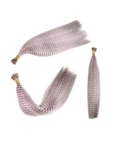 LNNXSZ Feather Hair Extension Kit Fake Hair Colored Strands of Hair Extension False Rainbow Overhead Fake Coloring feather for Hair (Color : 12)