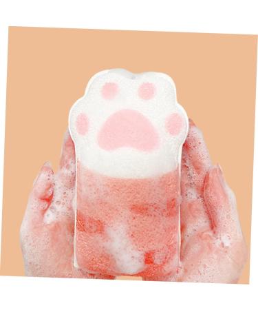 FRCOLOR cat paw bath wipe back brush body scrub brush body brush for dry brushing natural loofah on a stick baby sponge shower scrubbers skin Polyurethane Artifact for bathing toddler 12.5x7.5cm - Buy Online on GoSupps.com