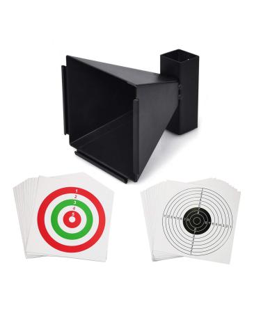 Atflbox 6.7 Inch BB Gun Trap with 20pcs Paper Target Bullet Catcher Shooting Target for Airsoft, Pellet, Rifle Target and Paper - Buy Online on GoSupps.com