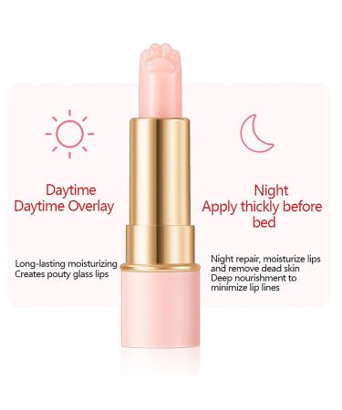 Linjinx Cute Color Changing Lip Balm Cat Paw Design 3 5g Hydrating Lip Butter Moisturizing Nourishing for Women Girls Pink One Size One Size Pink - Buy Online on GoSupps.com