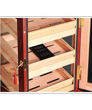 MOLVUS Cigar Box Cigar Cabinet-Cigar Humidifier Three-Layer Box Large Capacity Cigar Box Cigar Moisturizing Cabinet Decorative Box - Buy Online on GoSupps.com