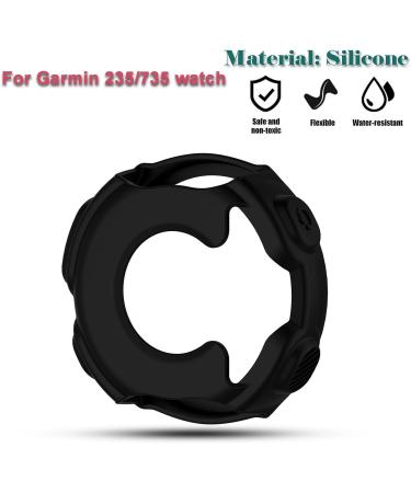 Garmin Forerunner 235/735XT GPS Watch Protective Cover | iFeeker Soft Silicone Shockproof & Breakproof Bracelet - Black - Buy Online on GoSupps.com