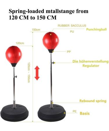 Vinmax Standing Punching Bag with Boxing Gloves | Speed Bag Boxing Set | Free 3-5 Day Delivery - Buy Online on GoSupps.com