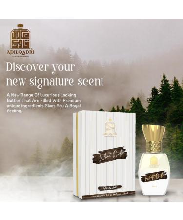 Adil..Qadri White Oudh Attar | Strong Masculine Scent | Non-Alcoholic Roll-On Attar For Men | Long Lasting Fragrance Roll-On Attar Perfume 12 ML - Buy Online on GoSupps.com