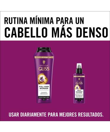  Syoss Gliss Full Hair Wonder Strengthening and Volumising Shampoo for Fine and Weak Hair Restorative Formula 250ml - Buy Online on GoSupps.com