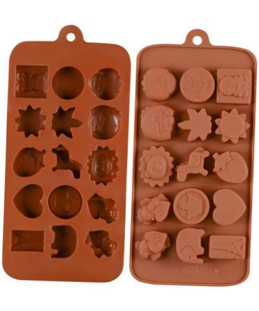 3pcs 15 Fudge Molds Non-Stick Mold Cartoon Animal Mold Silicone Mold Fondant Molds Bakeware Silicone Candy Mold Silicone Baking Molds Candy Molds Biscuits Cake Chocolate Candies mediumx3pcs Coffeex3pcs - Buy Online on GoSupps.com