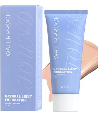 BommFu Natural Liquid Fondation Long Lasting Full Coverage Liquid Concealer For WomenFace Care Cosmetics for Daily Use Travel and Leisure 02 natural - Buy Online on GoSupps.com