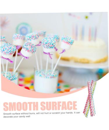 BESTonZON 50pcs Marshmallow Stick Chocolate Candy Lollipops Candy Bars Marshmallow Wrapping Sticks DIY Candies Sticks Marshmallow Supplies Lollipop DIY Sticks Dedicated Chocolate Stick Paper - Buy Online on GoSupps.com