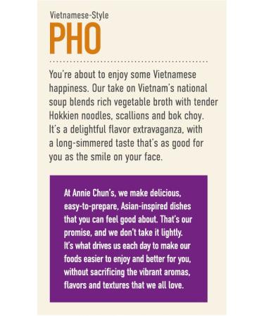 Annie Chun's Vietnamese Style Pho Soup Bowl - Non-GMO & Vegan (Pack of 6) - 5.9 Oz - Buy Online on GoSupps.com