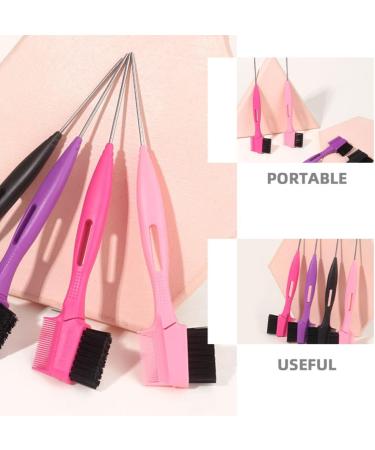 PATKAW 1 Set Double-headed Eyebrow Comb Brush Portable Eyebrow Comb Women Hair Edge Brush with Head Replacement - Buy Online on GoSupps.com