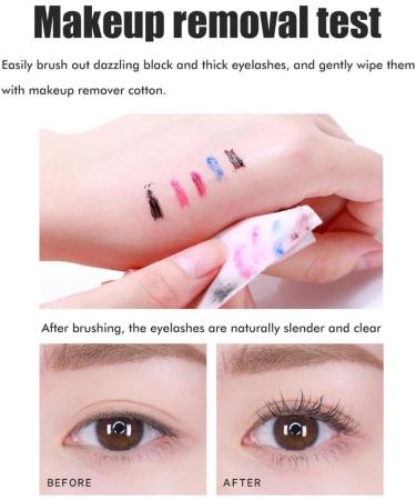 twcrvil Female Mascara Eyelash Waterproof Smudge-proof Curling Extension Portable Party Makeup Beauty Supplies for Women Black - Buy Online on GoSupps.com