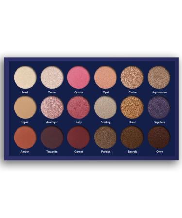 Hidden Gems Eyeshadow Palette - 18 Super Pigmented Shades in Matte, Shimmer, and Duochrome Finishes - Professional Quality, Buttery Soft, Long Lasting - Buy Online on GoSupps.com