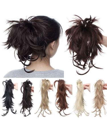 Synthetic Brown Ponytail Hair Clip - 12 Inch Dark Black Hair Extension Wig for Effortless Styling - Buy Online on GoSupps.com