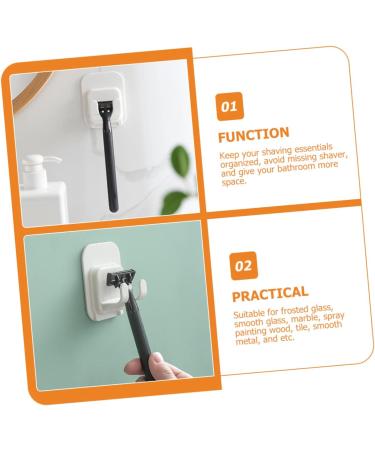 Uonlytech 20-Piece Adhesive Hooks for Mains Plug & Razor Stand - Durable Sticky Wall Holders & Shaving Hook Hangers for Easy Organization - Buy Online on GoSupps.com