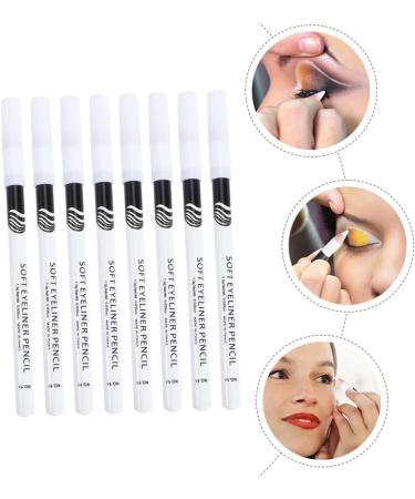 TOVINANNA Eye Line Pencils 48 Pcs Eyeliner Pencil Gel Eyeliner Eye Liner Pen Pretty Woman Wooden Pole White Embroidery Pen - Buy Online on GoSupps.com
