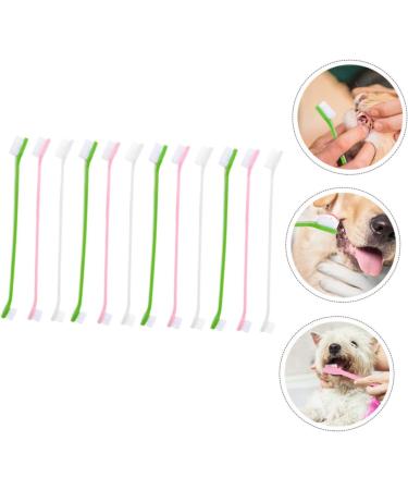 Didiseaon 12pcs Double Head Dog Toothbrush Tooth Paste Dog Toothbrush and Toothpaste Dogs Toothbrush Set Clean - Buy Online on GoSupps.com