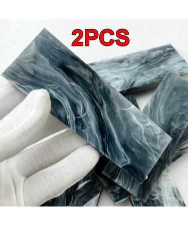 2PCS 160X50X8MM Marble Texture Acrylic Knife Scale Sword Blank Set - Buy Online on GoSupps.com