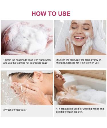JulieSack Natural Organic Sakura Skin Repairer Handmade Exfoliating Soap Bar - 100g | Anti Glycerine Aging and Wrinkle Agent |Prevent Acne Pores Spots Blackhead | Facial & Body Cleaner - Buy Online on GoSupps.com