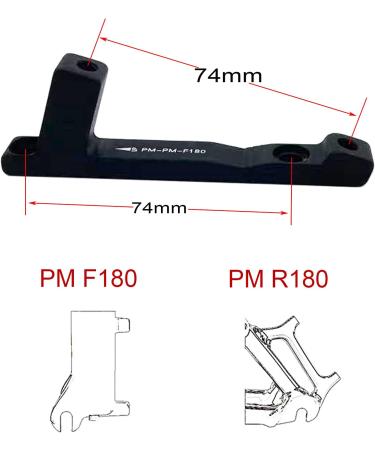 JooFn PM to PM Disc Brake Adapter for 180mm Rotor - Disc Brake Mounting Bracket - Buy Online on GoSupps.com