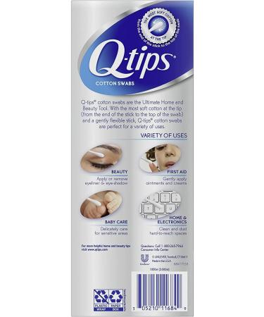 Q-tips Cotton Swabs 300 Count (Pack of 2) - Double Pack for Gentle Ear Cleaning - Buy Online on GoSupps.com