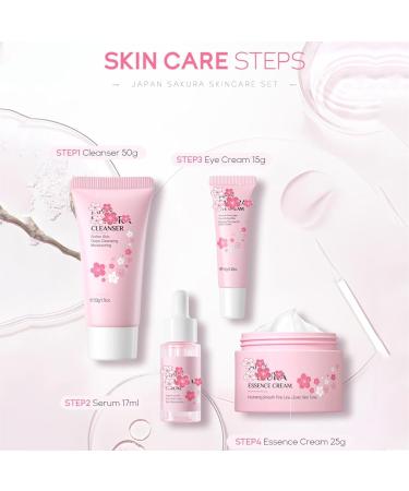 Skin Care Gift Sets for Women Facial Care Set Cherry Blossom Skin Care Sets Moisturizing Facial Skin Care Kit - Buy Online on GoSupps.com
