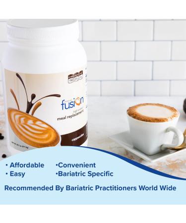 Bariatric Fusion Cappuccino Meal Replacement 27g Protein Powder - 21 Servings, Ideal for Bariatric Surgery Patients - Gluten, Aspartame, and Sugar-Free - Buy Online on GoSupps.com