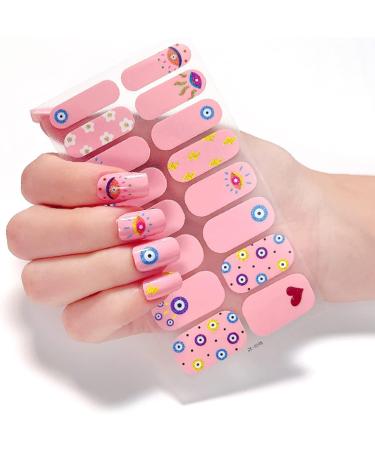 On Nail Polish Strips Glitter Starry Marble Semi Cured Gel Nail Polish Strips Gel Nail Stickers Full Nail Wraps on Nail Polish Strips Ze0233 - Buy Online on GoSupps.com