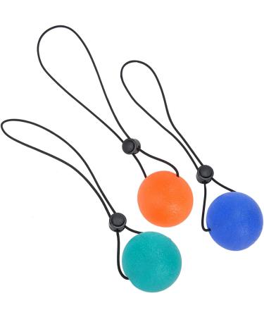 Verdant Touch Grip Ball 3 Pack Hand Wrist Rehabilitation & Strength Training Massage Balls - Blue 30 Orange 20 Green 35  - Buy Online on GoSupps.com